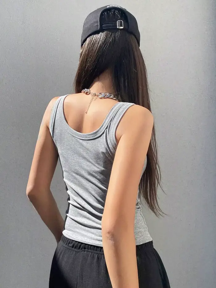 Mäkké dámske tielko, letné oblečenie, tesné a sexy tielko, pletená spodná košeľa a top bez rukávov pre vrchné oblečenie