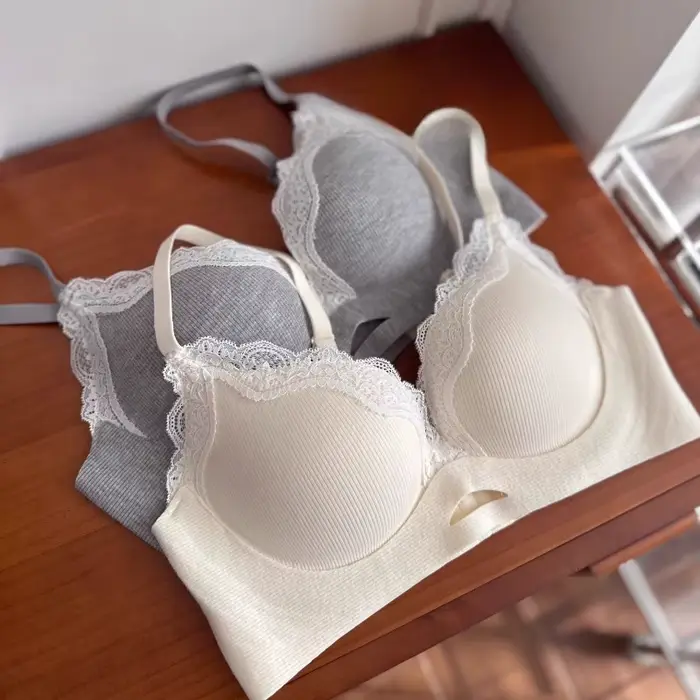 BANERDANNI bezdrôtová podprsenka pre malé prsia sexy čipky podšívka kartáčovaná podpora push-up protistranové škvrny špeciálne príležitosti mladé ženy