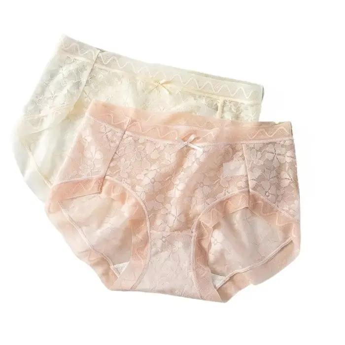 Sexy čipky dámske nohavičky čistá túžba strednej veľkosti super elastické čipky priedušné bezšvíkové mäkké dámske slipy