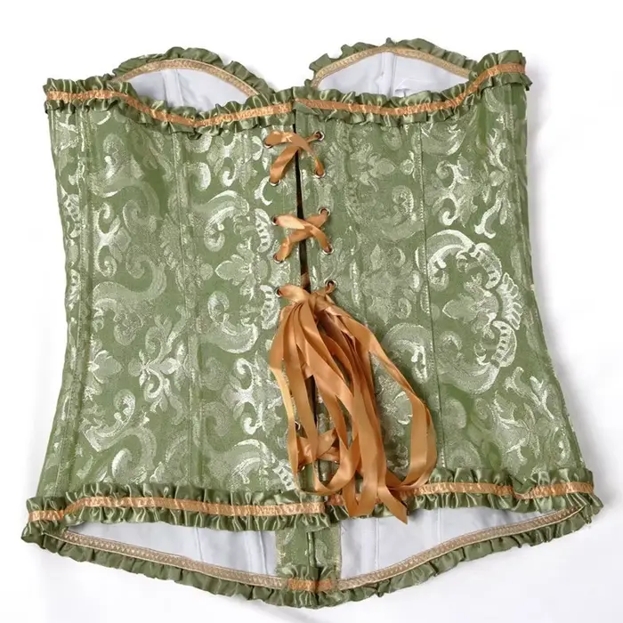 Sapubonva rouge Corset haut bustier femmes victorien Sexy blanc noir vert Vintage fleur surbuste grande taille Lingerie Corselet