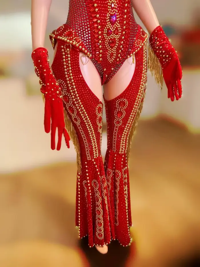 Sexy JENAORE 4-dielna sada pre ženy Noci Kluby Karneval Party Shows Showgirl