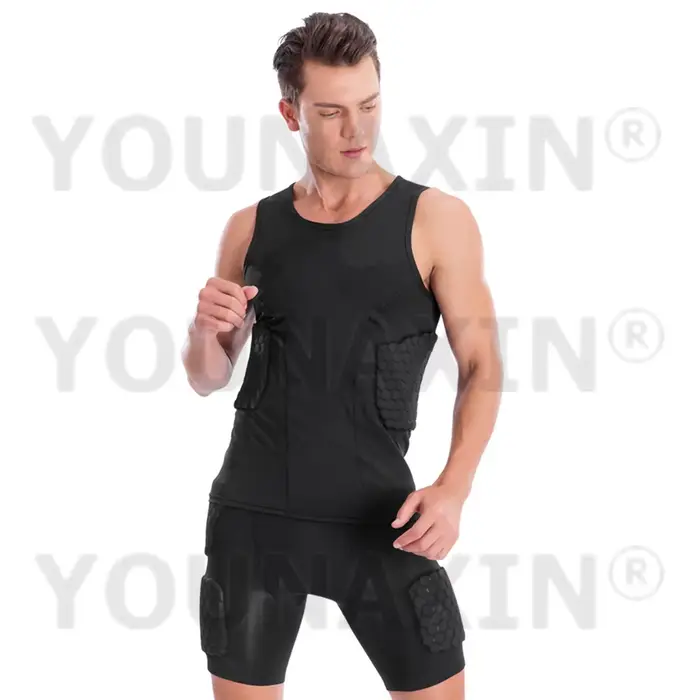 Priedušný a elastický nárazuvzdorný top pre unisex športy, športové príležitosti a intenzívne tréningy