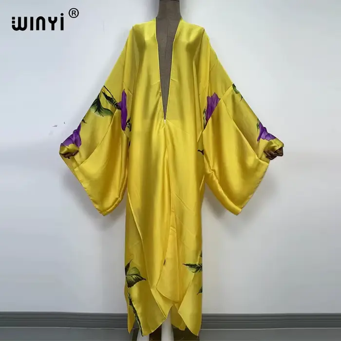 WINYI bohémsky plášť s potlačenými netopierovými rukávmi pre ženy špeciálne príležitosti letné romantické udalosti