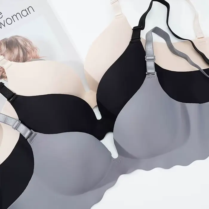 Dámske bezšvíkové podprsenky pevné push up spodná bielizeň Sexy bezdrôtové Bralette žena intímne pohodlie francúzskej módne spodné prádlo Top podprsenky