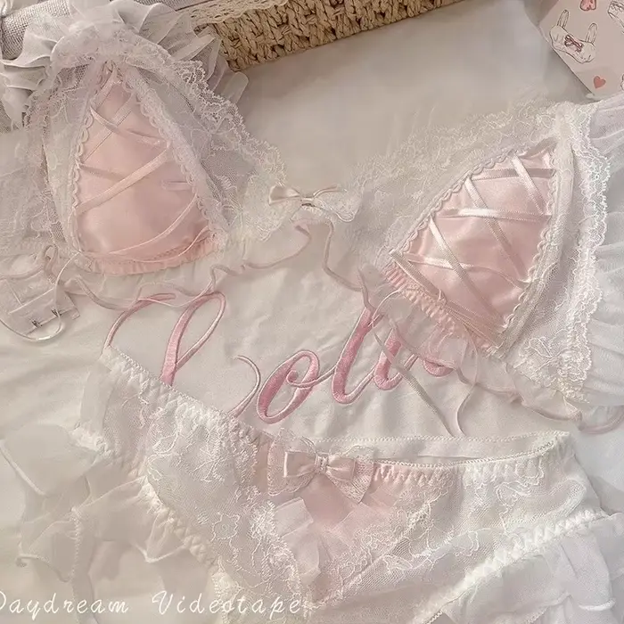 Spodná bielizeň z bavlny s čipkou pre ženy štýl Lolita špeciálne príležitosti