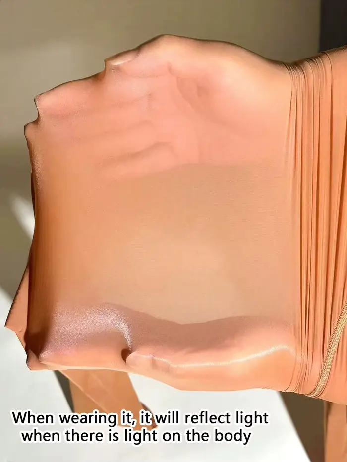 Lesklé pančuchy s olejovým efektom pre ženy