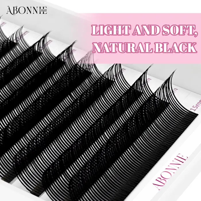 Abonnie Angel Lashes – Individuálne predpripravené riasy v tvare kvetu 5D
