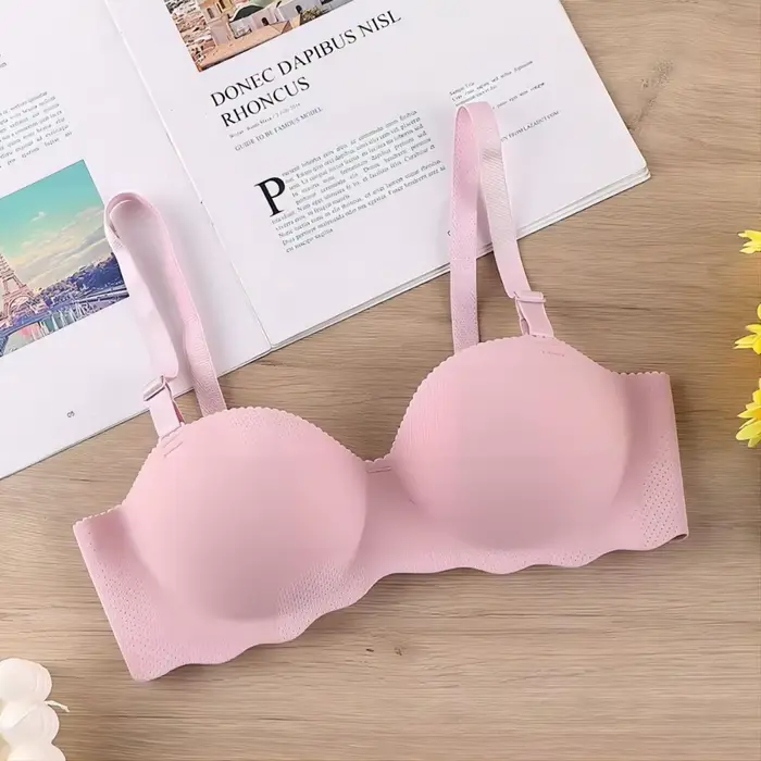 Soutien-gorge sexy et confortable sans coutures, couleur bonbon, anti-affaissement, push-up, liftant
