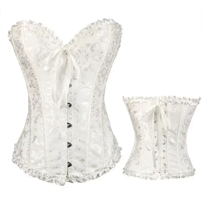Ročník Jacquard korzet pre ženy, chudnutie Bustier overbust elegantné ponúknuť pre špeciálne príležitosti