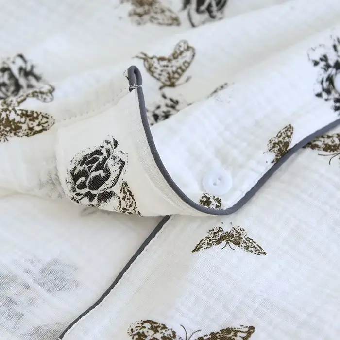Dámske bavlnené nočné pyžamo s krátkym rukávom, veľkosť M L XL, štýlové a pohodlné pre domáce a letné noci jeseň
