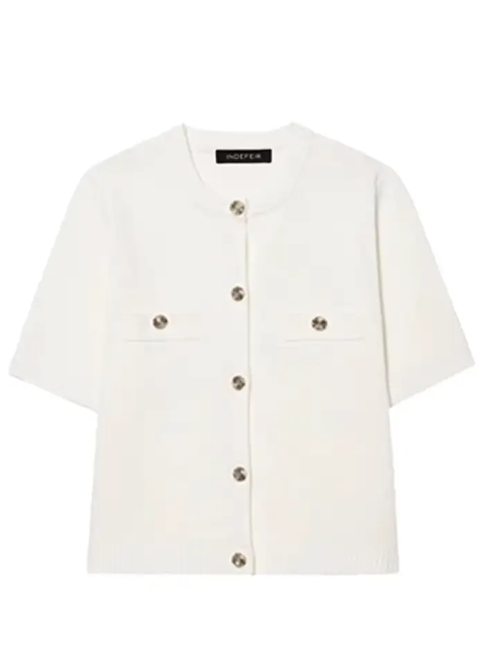 HXAO Cardigan femme tricots bouton dames à manches courtes tricot boléro femmes Tricot haut vêtement