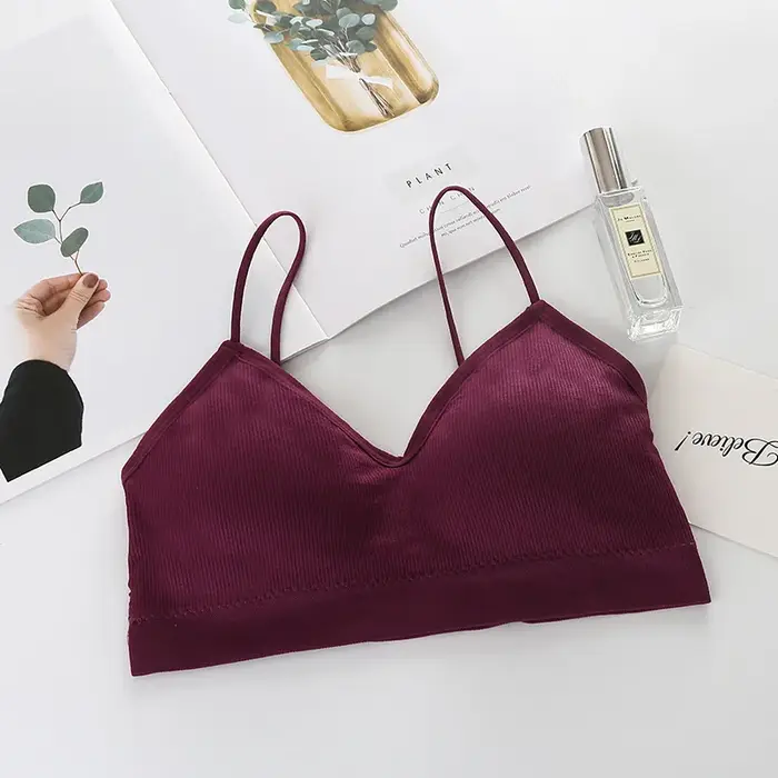 Soutien-gorge de sport dos nu pour femme, séchage rapide, élastique, rembourré, col en V, lingerie sexy, couleur unie, fitness, yoga, respirant