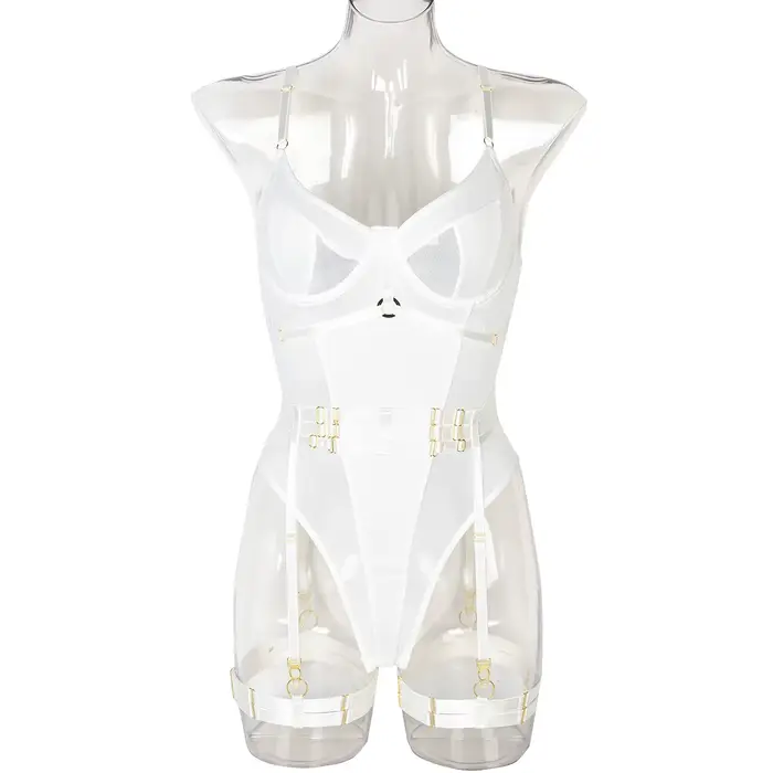 Ensemble de lingerie sexy pour femmes, sous-vêtements, soutien-gorge en dentelle, bretelles de poitr