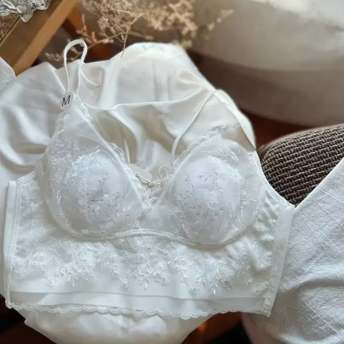 Trojrozmerná literatúra podprsenka, sexy čipka rybie kosti korzet, zväčšený hrudník s oceľovým krúžkom, 3/4 pol šálky bralette, spodná bielizeň
