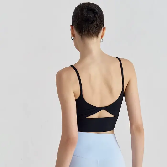 SOISOU štíhly ramenný top Nylon motýlik späť Sexy ženy športová podprsenka Yoga Fitness dámska elastická podprsenka žena spodná bielizeň