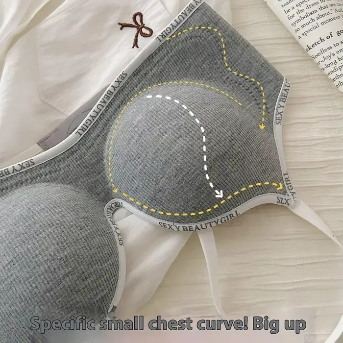 Bezdrôtová push-up podprsenka pre malé prsia AA beanie spodná bielizeň polstrovaná hustá a pohodlná spodná bielizeň bez výstuže pre ženy každodenné použitie špeciálne príležitosti