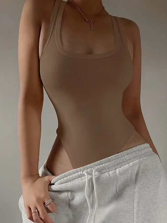 Bez rukávov pletené body pre ženy, Sexy, tesné, holé ramená, golier, príležitostné, street bodice, ClubWear, letné