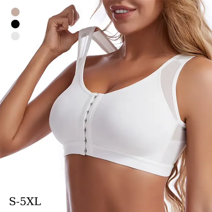 S-5XL predné uzavretie pozície korektor podprsenka pre ženy, Push-up, kríž späť, nárazuvzdorný, športové podpora, fitness