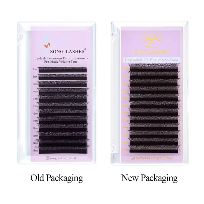 SONG LASHES Y tvar vopred vyrobené vejáre Predlžovanie rias pre salón individuálne riasy C D DD curl 2D YY