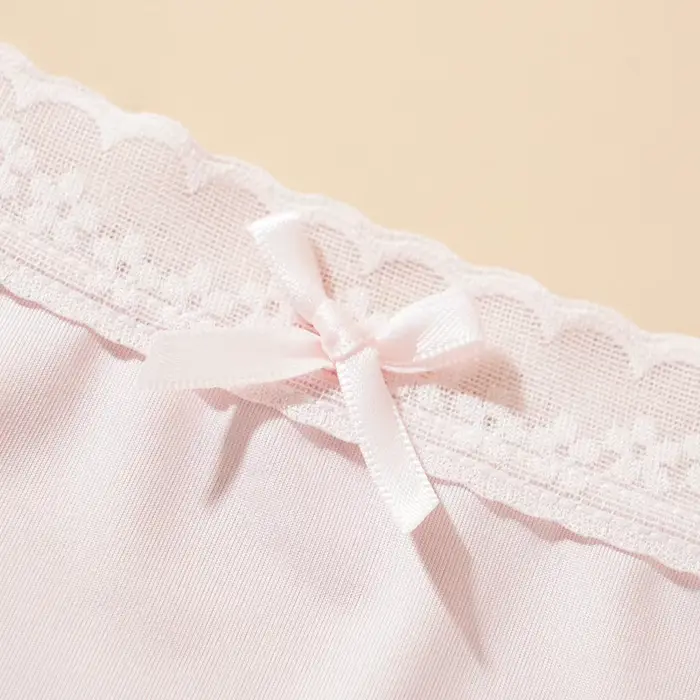Ženy Sexy nohavičky jednofarebné spodné prádlo priedušná čipka Knot spodná bielizeň žena Ultra tenké priehľadné nohavičky Nové