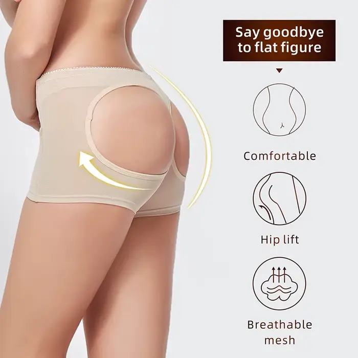 Ženy tupo Shaper nohavičky šortky tupo spodná bielizeň telo Shaper Sexy zadok push hore nohavičky tupo otvorené hip loot