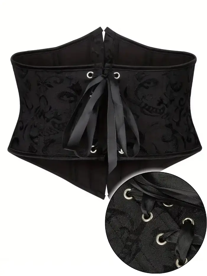 Corset tricoté en polyester et élasthanne pour femmes, style rétro, contrôle du ventre, correction de la posture, tous les jours