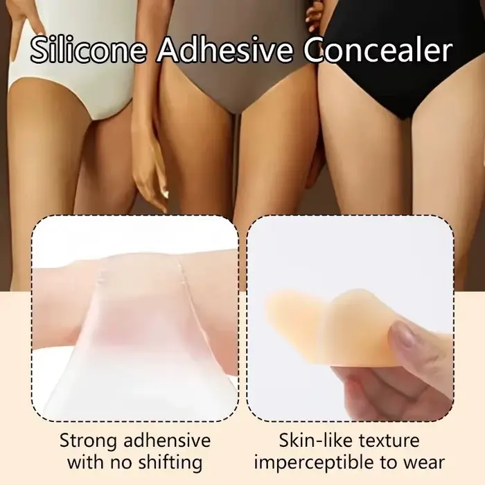 1 kus opakovane silikónový korektor neviditeľné nohavičky pre plavky, spodná bielizeň, legíny, Anti-Effect Camel Toe, nálepka
