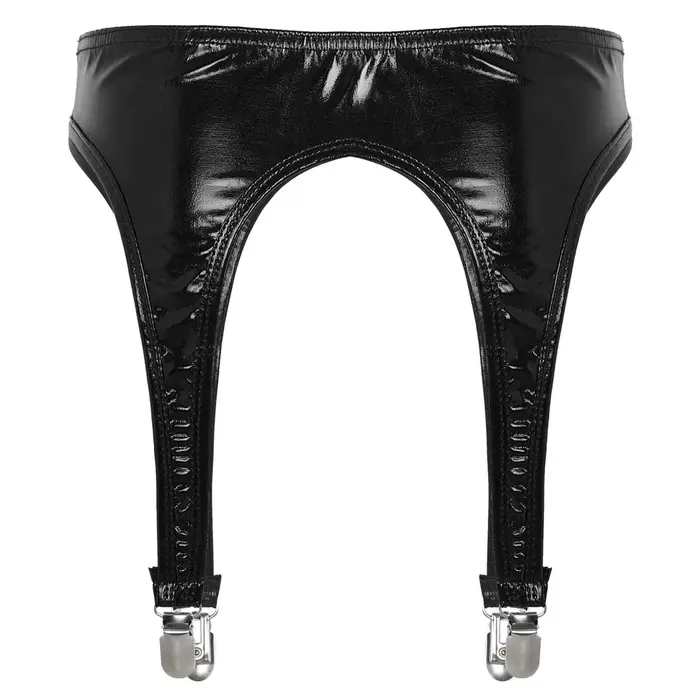 Jarretelles gothiques pour femmes, lingerie brillante, taille haute, jarretelles pour cuissardes, bas, festival rave, costume de pole dance, occasion spéciale, soirée gothique