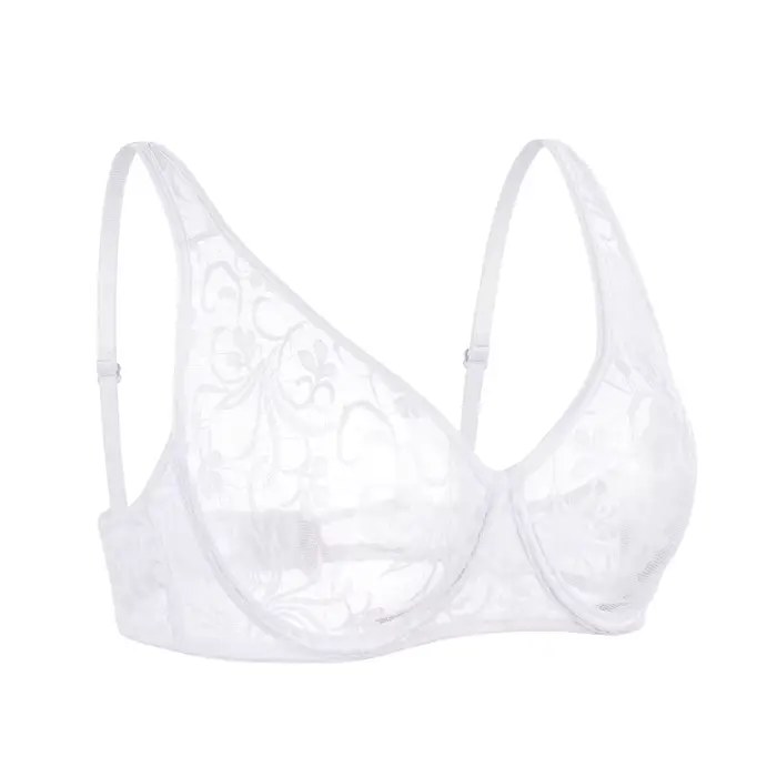 Soutien-gorge pour femmes sous-vêtements dentelle soutien-gorge à armatures BH évider broderie Persp