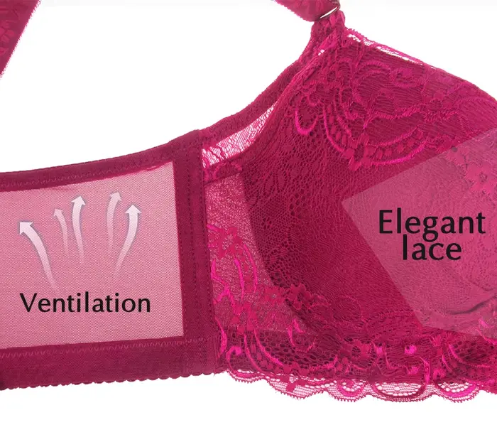 Polyester Nylon čipka Push-up podprsenka pre ženy jedna veľkosť pohodlné elegancie každodenné špeciálne príležitosti