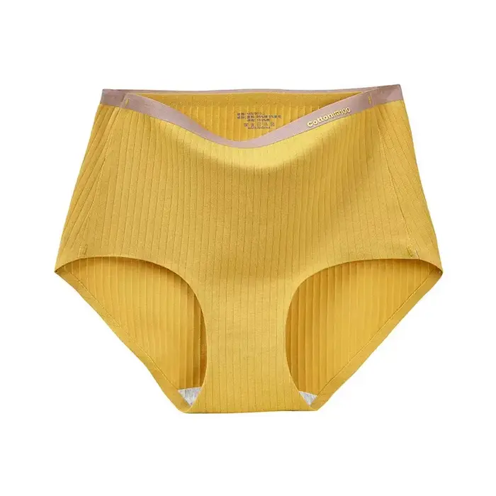 Culotte d'intérieur antibactérienne en soie de mûrier pour femme, sous-vêtement non marquant, coton 