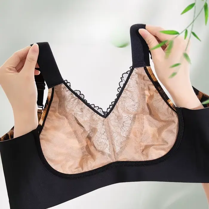 Sexy podprsenka z ultrajemnej a priedušnej čipky, minimálny efekt pre veľkorysý hrudník, veľká veľkosť C-G, s podporou a vysokou elasticitou pre ženy