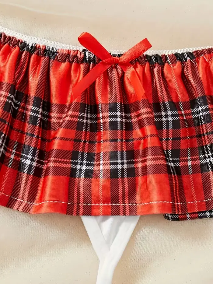 Ensemble de lingerie cosplay d'écolière marin, tenue de jeu de rôle uniforme marine avec volants, dentelle et nœuds