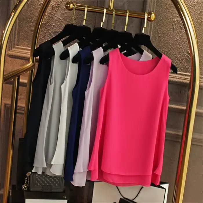 Polyester šifón blúzka s volánikmi pre ženy ležérny štýl letné špeciálne príležitosti