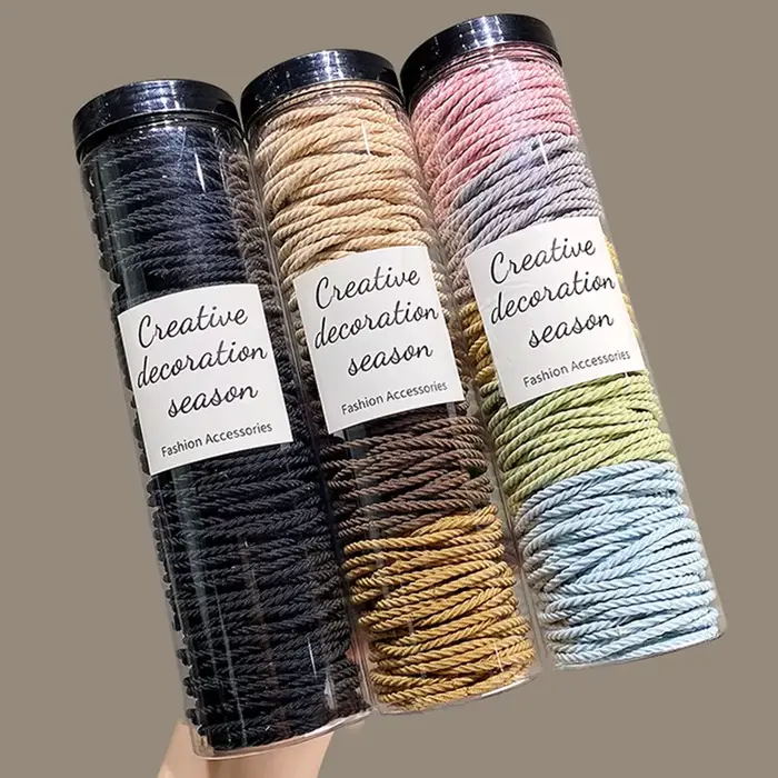 100 ks/balenie gumičky do vlasov Scrunchie jednofarebné elastické