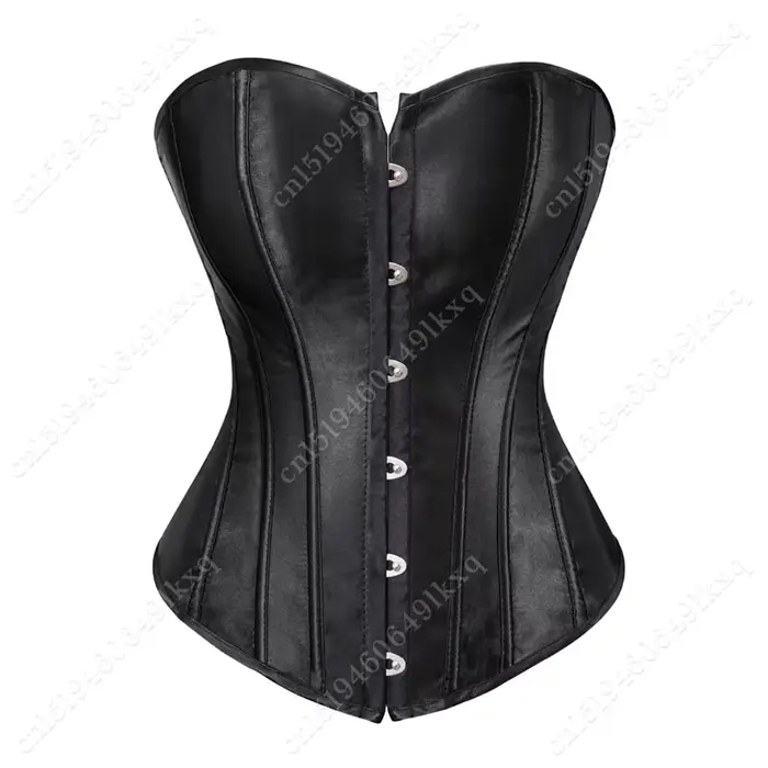 Corset gothique vintage pour femme, corset cochon bust, bustier jacquard noir, haut steampunk, corse