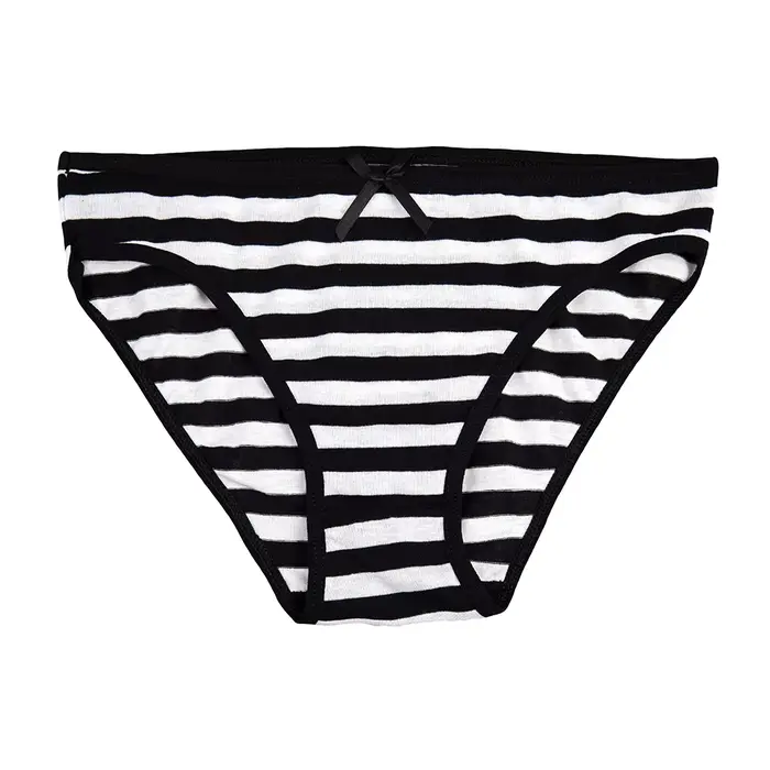 Dámske bavlnené nohavičky Sexy čipka spodná bielizeň nohavičky nastaviť spodná bielizeň dievčatá dámy Bikini šortky pruhované tlačené nohavičky 5 kusov / Lot