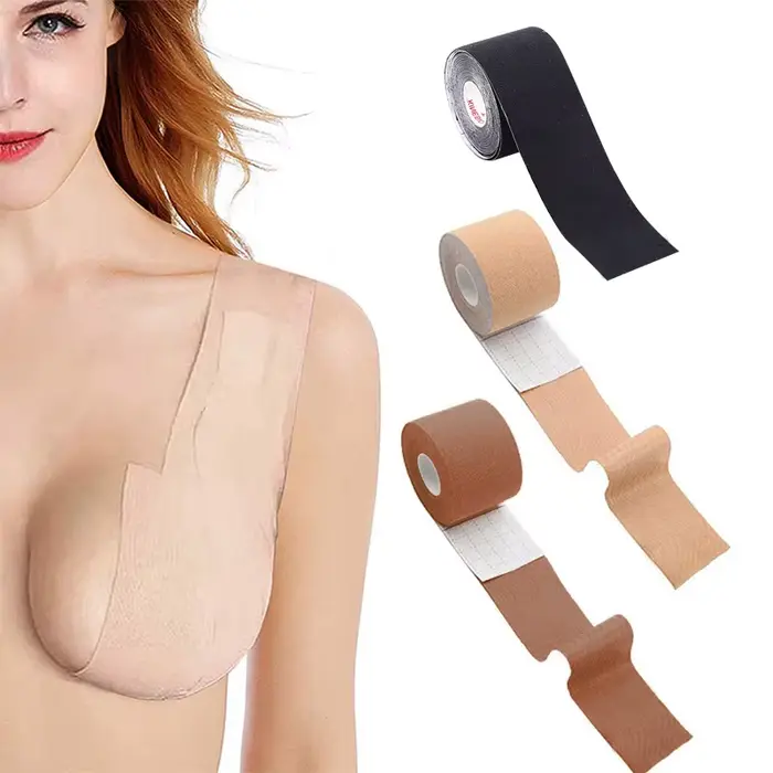 Soutien-gorge adhésif sans bretelles féminin en coton et élasthanne pour une silhouette élégante et sans couture occasions spéciales femmes