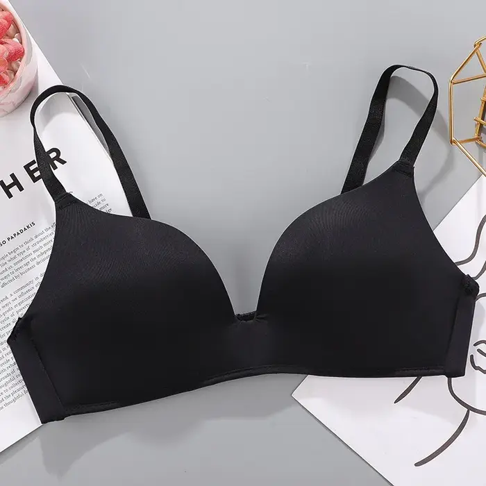 Femmes soutien-gorge sans couture Sexy sans fil Push Up sous-vêtements filles étudiants respirant mi