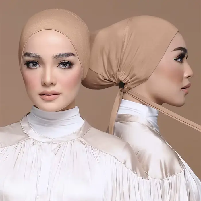 Jemný modálny moslimský turban pre ženy