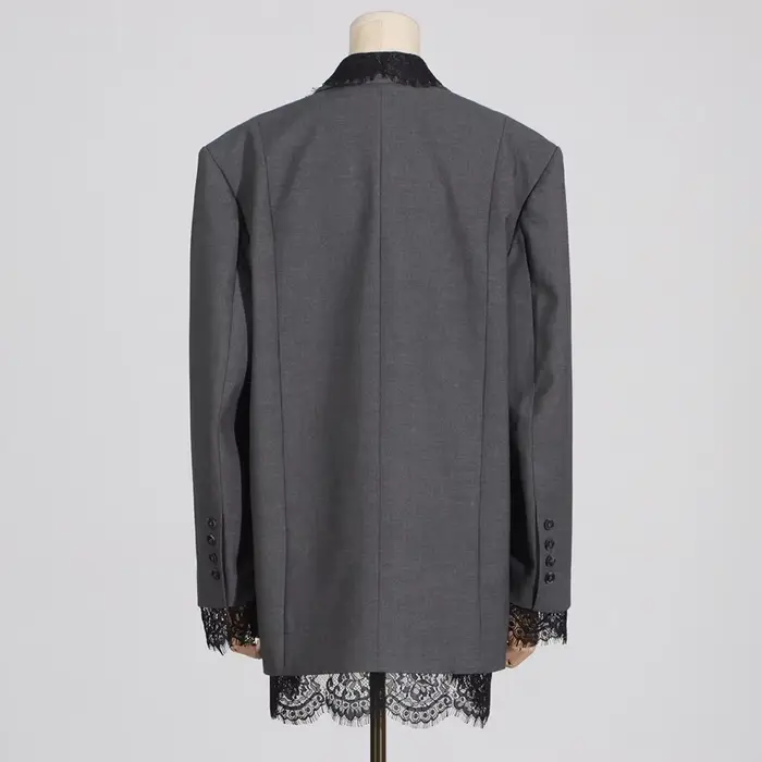 VGH sako pre ženy, sexy a klubový štýl, bavlna a polyester, elegantná výšivka, vystrihnutý golier, regular fit, jednoduché zapínanie, jarná/letná sezóna