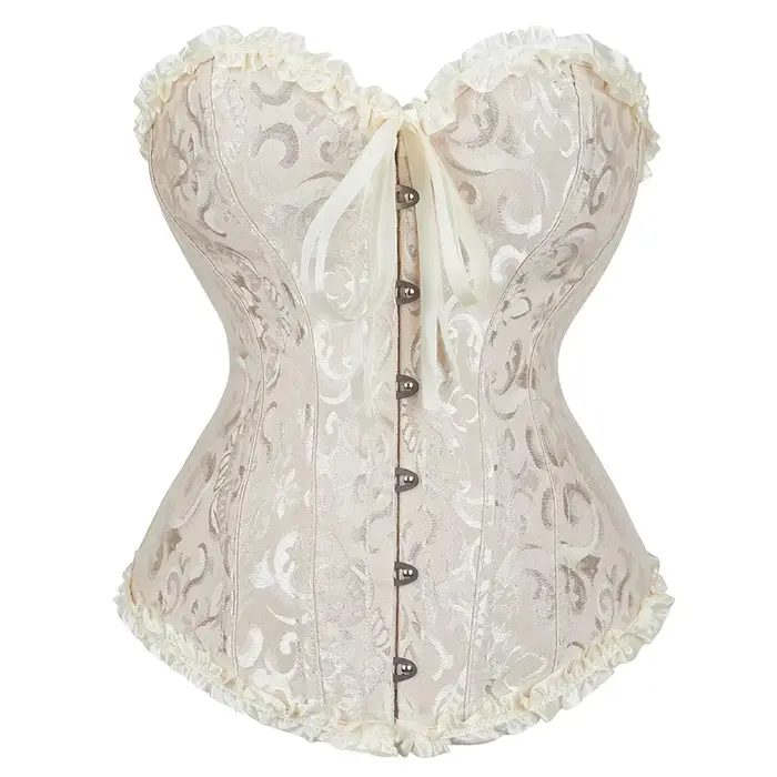 Top Corset victorien pour femmes, Bustier Vintage à lacets, désossé, Shapewear gothique, mode Jacqua