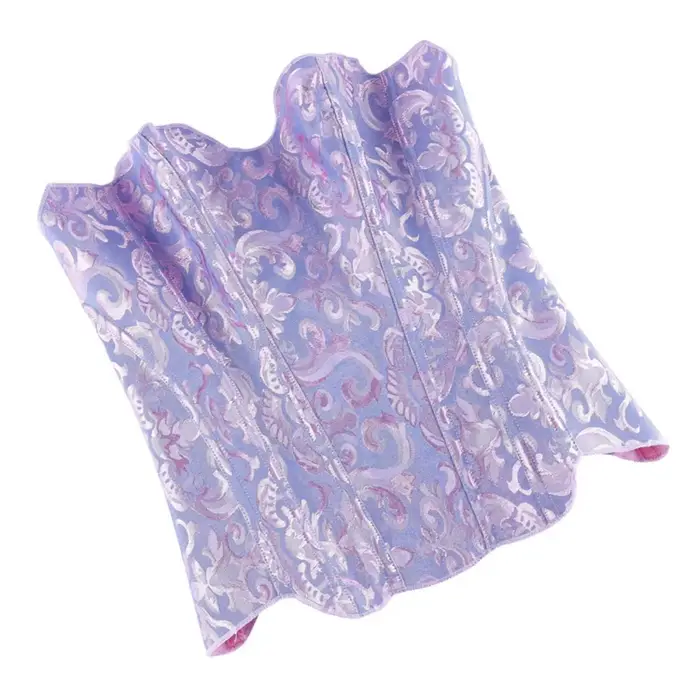 Vintage viktoriánsky korzet a bustier pre ženy, v žakáru, s plastovými veľrybami, korzet
