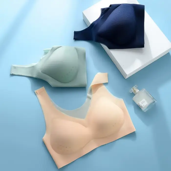 Bezšvová push-up podprsenka pre ženy, spodná bielizeň v latexe, top Bh, nárazuvzdorné prešívanie, pohodlný odvod tepla, veľká veľkosť