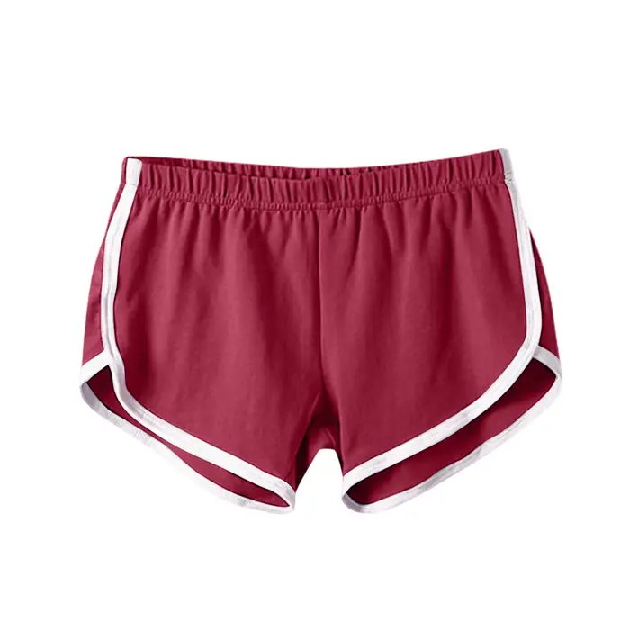 Short de sport pour femmes, couleur bonbon, Anti-vide, slim, décontracté, taille élastique, pantalon