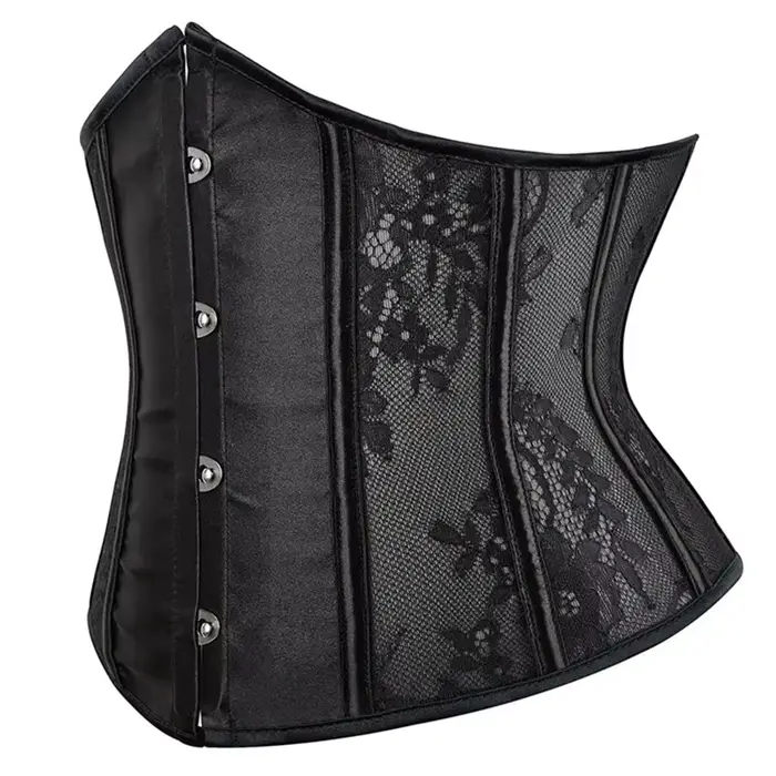 Dámske korzetové topy, gotické, vinobranie, žakárová čipka, podprsenka bustier, basque, telo sochára, pás, korzet