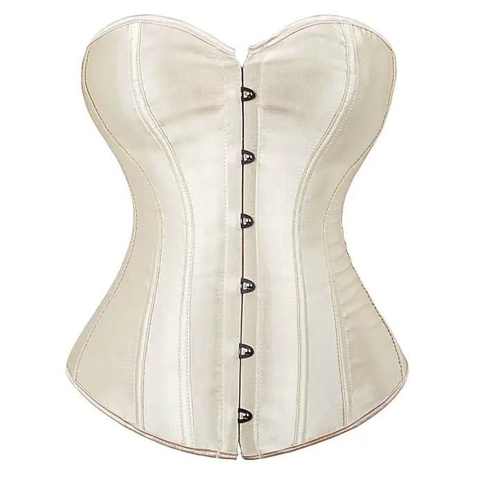 Corset Sexy Bustier à lacets pour femmes rose victorien haut Corset grande taille Vintage Satin Cors