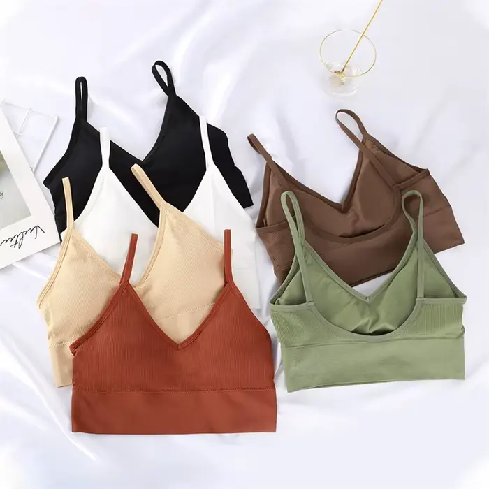 Dámske podprsenky Sexy bezšvíkové podprsenka typ U Backless Push Up Bralette Dámske športové spodné prádlo spodná bielizeň pre ženy