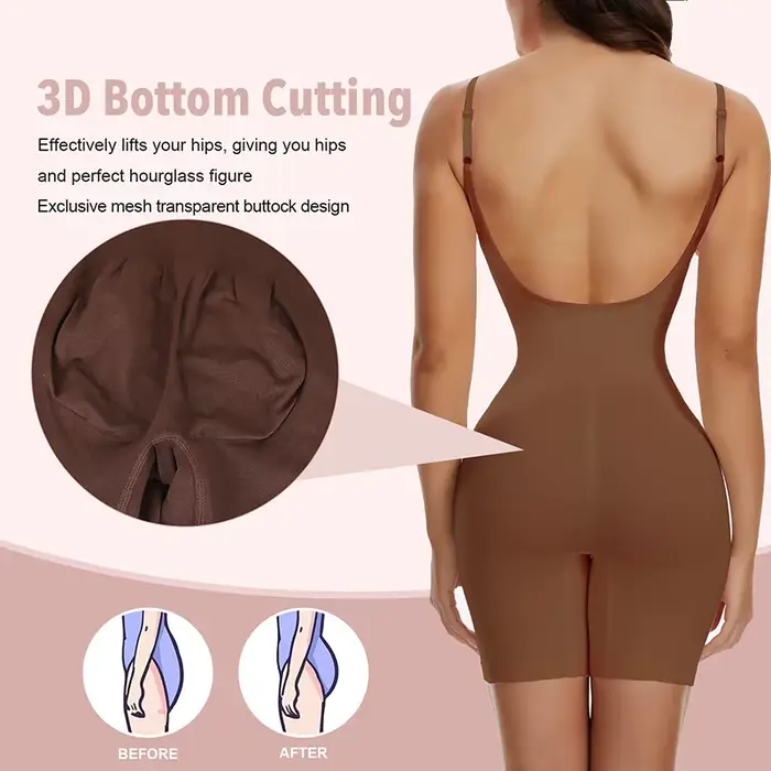 Nové dámske sochárske body v pletive, top-mäsový efekt, vyhladenie, riedenie, ploché brucho korzet