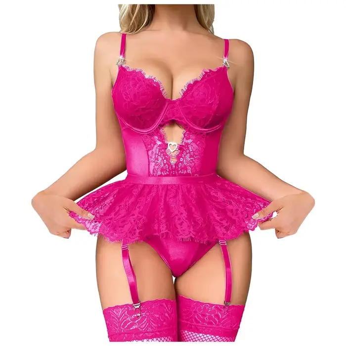 Dámske sexuálne body, exotický korzet, kostýmy, priehľadné erotické spodné prádlo, otvorená podprsenka, kostice Teddy spodná bielizeň